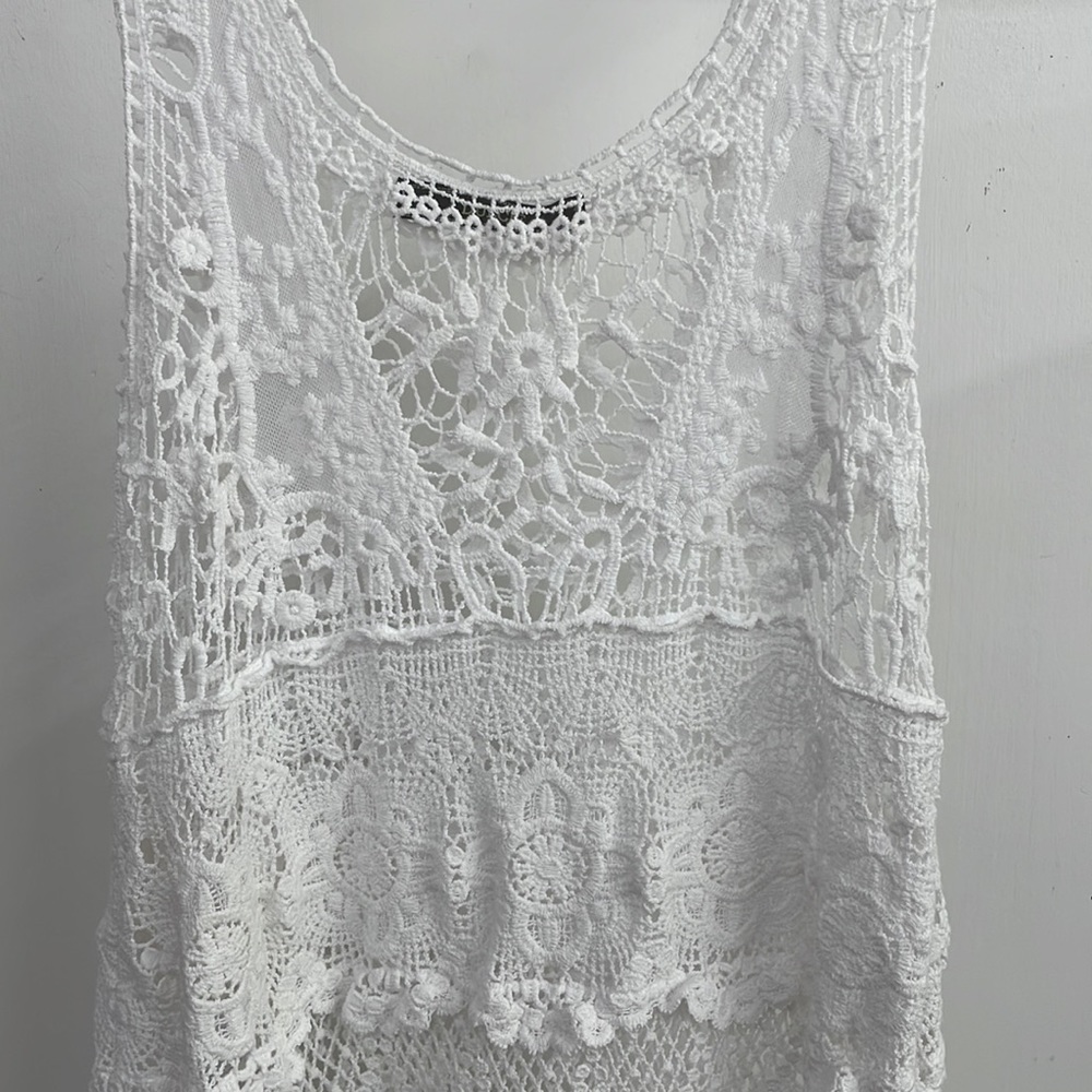 White Lace Dress Medium Women’s Swimsuit Cover